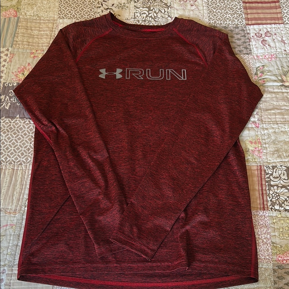 Under Armour Men's Red Long Sleeve Shirt